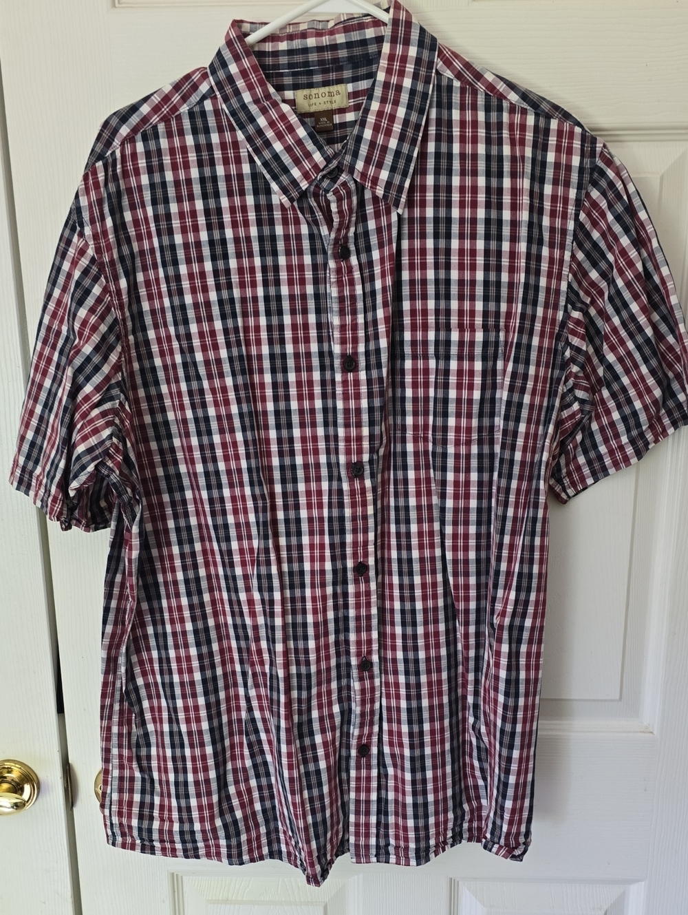 Sonoma Checkered Short Sleeve Shirt XXL